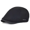 Bérets Maille sboy casquettes été hommes femmes chapeaux respirant béret en plein air Gorro Hombre Boina Golf chapeau mode décontracté solide casquette plate 231013