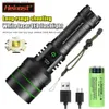 Torches Lampe de poche LED laser blanc 1500 mètres longue portée 10000LM 26650 5000 MA batterie USB rechargeable lanterne portable tactique Q231013