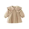 Vestes de printemps pour filles, manteau brodé à manches longues, coupe-vent pour bébés et enfants, loisirs contractés, 231013