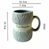 Mugs 450ML Colorful Wool Ceramics with Handle Coffee Milk Tea Cute Cups Home Office Drinkware Breakfast Cup Couple Gifts 231013