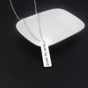 Colares de pingente RJ Você é o colar inspirador de letras é um acessório de jóias de corrente Chker de aço inoxidável personalizado Gift1804