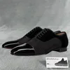 Mocassini da uomo con plateau Scarpe eleganti impreziosite in metallo casual Oxford classiche Scarpe da guida inglesi Marrone Scarpe formali stringate nere Colore solido Derbies One Pedal