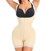 Taille Tummy Shaper Dames Shapewear Body Afslanken Butt Lifter Full Body Bbl Controle Open Kruis Rits Ontwerp Fajas Reductoras 231012