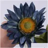 Dekorative Blumen, 13 Köpfe, künstliche künstliche Sonnenblumen, Kunststoffpflanzen, Hochzeit, Garten, Dekoration, Blumenstrauß, Dhypo