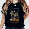 女性用Tシャツハロウィーンかわいい楽しいカボチャプリント半袖コットンブラックTシャツ甘い90年代ファッションカジュアルグラフィックTシャツ。