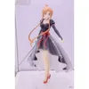 Mascottekostuums 22 cm Anime Game Figuur Japanse Anime Sword Art Online Asuna Zwarte Lange Jurk Sexy Kawaii Pose Staande Model Poppen Speelgoed Pvc