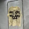 Camisetas para hombre, camiseta con pintura Manual, Graffiti, tinta moteada, RRR123, camiseta Vintage de calidad RRR 123 para hombre y mujer