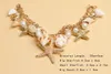 Bracelets à maillons pour femmes, Bracelet de plage, mignon, réglable, plaqué or, océan, fausses perles, coquille, chaîne d'étoile de mer