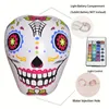 1pc, Día de los Muertos Globo inflable decorativo Festival de PVC engrosado Adornos frescos Las luces coloridas se pueden controlar de forma remota, Decoración de escena, Decoración de festivales,