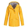 Women's Trench Coats S-5XL Women Jacket Hooded Outdoor Rain Water Proof Windbreaker Plus Size Spring Autumn Fashion Casual Slim Loose