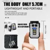 Torches New Keychain Light Outdoor Dual Light Source Strong Light USB Rechargeable Mini Flashlight Cap Clip Light Warning Work Light Q231013