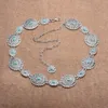 Other Fashion Accessories Fashion Turquoise Decor Metal Vintage Belly Chains Women Waist Chains Necklace Alloy Conchos Long Chain Waistband Body Jewelry 231013