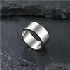 Band Rings Titanium Steel 10Mm Wide Matte Ring Mens Vintage Personalized Simple Jewelry Ring Dha6Y