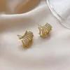 Серьги-кольца 2023, изысканные роскошные маленькие женские серьги с кристаллами, модные корейские серьги, минималистичные вечерние сексуальные украшения для девочек, подарки