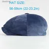 Berets unisex wiosna jesienna zima newsboy Caps Mężczyźni i kobiety ciepły ośmioboczny kapelusz dla mężczyzn detektyw Hats Retro Flat CapSl231106