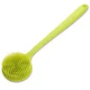 Escovas de banho Esponjas Scrubbers Corpo Eco-friendly Portátil Silicone Limpeza Esfoliante ScrubMassage Soft Long Handle Bath 231012