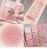 Eye Shadow 9 Color Chocolate Eyeshadow Palette Rose Pink Earth Milk Tea Glitter Makeup Hasting Korean Cosmetic Set 231012