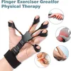 Hand Grips Finger Gripper Flex Gripster Guitar Grip Exerciser Strengthener 6 Resistant Levels Expander Rubber Trainer Elastic 231012