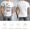 Polos pour hommes Pas beaucoup de choses en ce moment T-shirt Kawaii Vêtements Sweat-shirt T-shirts pour hommes