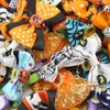 Vêtements de chien Halloween Chiens de compagnie Bowknot Bowknot Bows Citrouille Toilettage Bande de caoutchouc Accessoires de chiot pour petit couvre-chef Peigne Épingle à cheveux