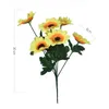 Dried Flowers 7 heads Artificial Sunflower Bouquet Silk Sunflower Fake Flower DIY Wedding Bouquets Centerpieces Arrangements Party Home Decor 231013