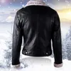 Dames Leer WYWMY Herfst Winter PU Jas Dames Nepbontjas Dames Slanke Korte Motorbike Biker Basic Warm Pluche Uitloper