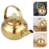 Water Bottles Stainless Steel Exquisite Pot Whistling Tea Large-capacity Kettle Retro Durable Teapot 231013