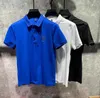 Polo da uomo firmate con strass Polo, moda casual, hip hop, estate, streetwear