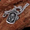 Pendentif Colliers Acier inoxydable Nordique Odin Mythe Viking Collier Vintage Mode Homme Hip Hop Street Biker Bijoux Teen Amulette