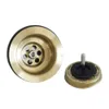 Drains Talea Drain European Export Pale Gold Downcomer Brushed Light Gold Strainer PVD Sink Accessories xk268c028 231013