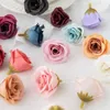 Dekorative Blumen, 10 Stück, künstliche Rosenköpfe aus Seide, Weihnachtsgarten, Bögen, Einkaufszentrum, Zuhause, Hochzeitsstrauß, Dekoration, DIY-Blumenvasen-Zubehör