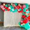 Kit d'arc de guirlande de ballons de Noël Ballon en latex Joyeux Noël Décoration de fête Enfants Anniversaire Ballon Noël Natal Navidad Globals Y285U