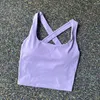 Yoga Outfit Cross Back Sport-BH für Frauen Kleidung schnell trocknende Fitness Weste Crop Top tragen stoßfeste Push-Up-Lauf-Bralette Frau