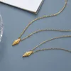 Pendentif Colliers WTLTC Simple Drop Rhombus Six Branched Star Charms pour femmes Style rétro Petit collier pendant 2023 Bijoux