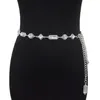 Inne modne akcesoria moda dama akrylowa kryształowy metalowy łańcuch talii sukienka płaszcza kombinezon kombinezonu dekoracyjny dla kobiet luksusowy projektantka marka 231013