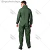 Costume à thème Top Gun Film Cosplay Uniforme de l'armée de l'air américaine Halloween Livré pour hommes Adulte Armée Vert Pilote militaire Combinaison AstronautL231013