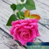 Topp konstgjorda blommor Rose Real Touch Flowers Valentine's Day Home Wedding Buquets Favors Decoration Silk Fake Flowers 10st