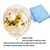 Party Favor 120st 12inch mix confetti latex ballong för födelsedag baby shower bröllop ballonger dekorationer hållbara b