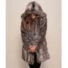ZXRYXGS – Faux manteau en fourrure pour femmes, Style de rue européen et américain, couleurs mélangées, longueur moyenne, automne hiver 2023