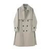 Men's Trench Coats Spring Korean Overcoat for Male Long Windbreaker Streetwear Fashion Men Coat Outer Wear Clothing 2023 231012