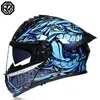 Casques de cyclisme Casque de moto double lentille grande queue moto course course hommes et femmes M 3XL 231012