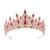 Panna młoda Crown Alloy Hair Ornament Suknia ślubna Rzoneston Włosy Korona Kolacja