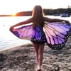 Scarves Whole 7 Colors Women Scarf Pashmina Butterfly Wing Cape Peacock Shawl Wrap Gifts Cute Novelty Print Pashminas2786