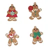 Kerstdecoraties 1 set Gingerbread Man-kerstboom PVC-ornamenten met touw Vrolijke kerstboom Zacht Woonkamer Festival Woondecoratie 231013