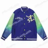 Viutonity Men's 11 Coat Jacket Baseball Uniform Eity Men Kvinnor Tryckt Letter Spring and Autumn Lightweight Loose XA9H