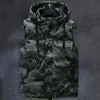 Men's Vests Plus Size L7XL Autumn Winter Men Vest 2023 Casual Sleeveless Jackets Hooded Fashion Camouflage Waistcoat Clothing 231012