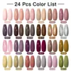 Nail Art Kits Mtssii 24 25 40 60PCS Gel Polish Set Color Semi Permanent UV Led Varnish Design Soak Off 231013