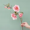 Kwiaty dekoracyjne sztuczny materiał kwiatowy uroczy prawdziwy dotyk 3 głowy bajki do salonu