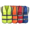 Workplace Safety Supply Wholesale High Visibility Working Construction Warning Reflective Traffic Work Vest Green Reflect Safe Cloth Dhjzf