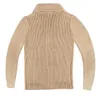 Pulls pour hommes Hommes Col Châle Cardigan Pull Manteau Laine Grossière Épaissir Chaud Vêtements De Sport Bouton Up 231012